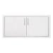 Summerset Grills 36 Inch Stainless Steel 2 Drawer Enclosed Water Resistant Dry Storage Pantry and Access Door Combo