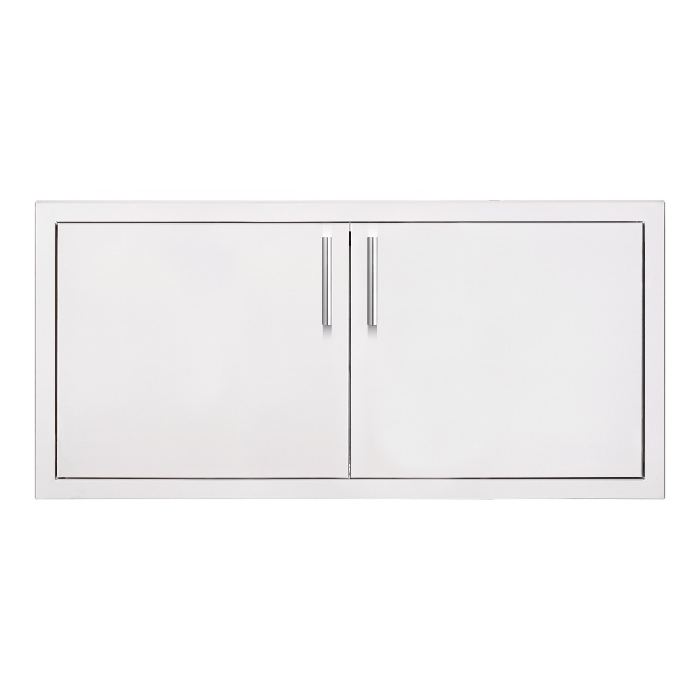 Summerset Grills 36 Inch Stainless Steel 2 Drawer Enclosed Water Resistant Dry Storage Pantry and Access Door Combo