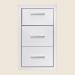 Summerset Grills 17 Inch Stainless Steel Masonry Mount Double Access Drawer with Paper Towel Dispenser