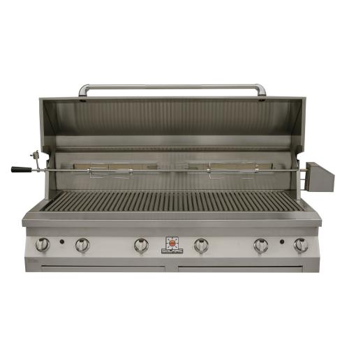 Solaire 56 Inch Built In InfraVection Propane Gas Grill with Dual Rotisserie With Three Infrared Burners