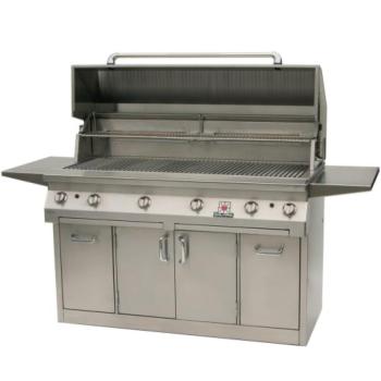 Solaire 56 Inch Freestanding InfraVection Propane Gas Grill with Dual Rotisserie With One Infrared Burner on Premium Cart with Two Doors and Drawers SOL AGBQ 56TCXAVV LP350