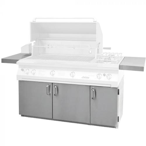 Solaire 56 Inch Freestanding All Convection Propane Gas Grill with Dual Rotisserie on Standard Cart