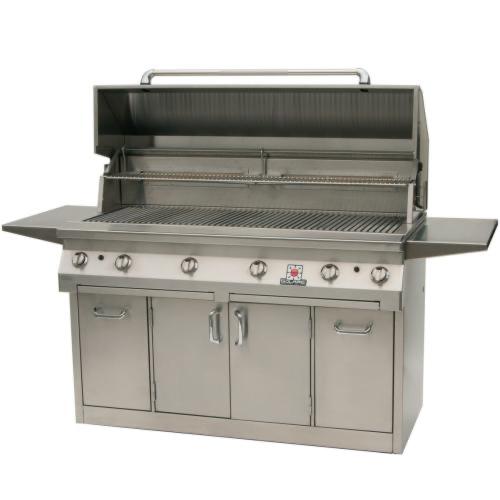 Solaire 56 Inch Freestanding All Convection Natural Gas Grill with Dual Rotisserie on Standard Cart