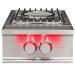 TrueFlame 70000 BTU Built In Propane Gas Power Burner with Wok Grate  and  Removable Lid