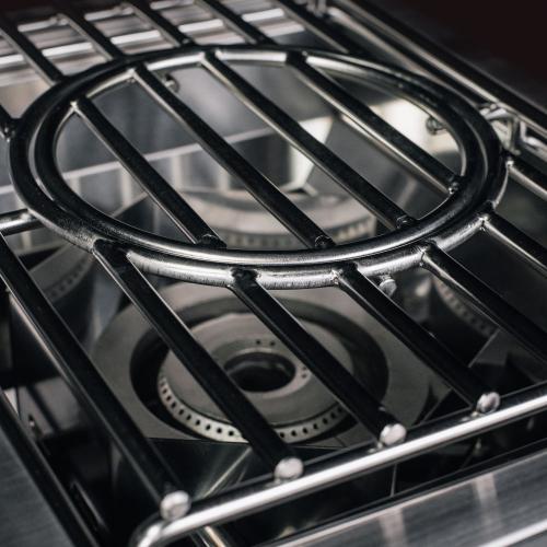 TrueFlame 70000 BTU Built In Propane Gas Power Burner with Wok Grate  and  Removable Lid
