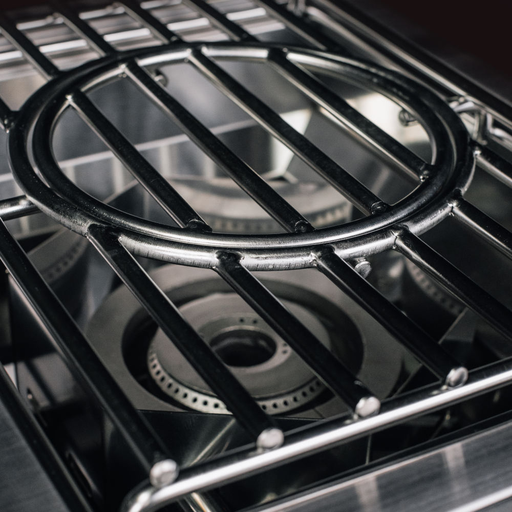 TrueFlame 70000 BTU Built In Propane Gas Power Burner with Wok Grate  and  Removable Lid