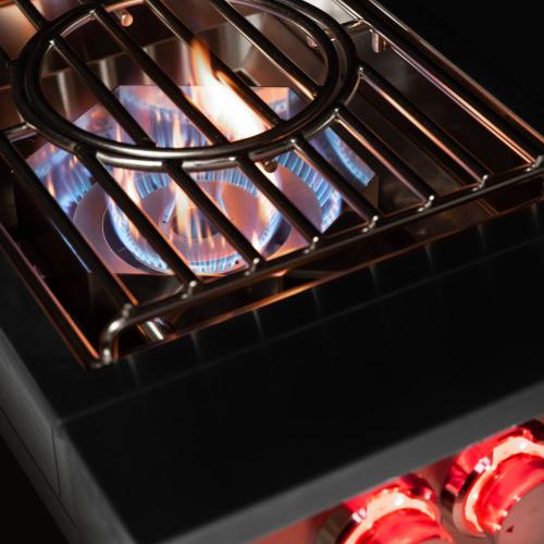 TrueFlame 70000 BTU Built In Propane Gas Power Burner with Wok Grate  and  Removable Lid