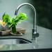 TrueFlame 19 Inch x 15 Inch Outdoor Rated Stainless Steel Single Bowl Undermount Sink with Gooseneck Hot and Cold Water