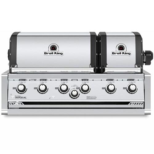 Broil King Imperial S 670 6 Burner 44 Inch Built In Natural Gas Grill with Rear Burner
