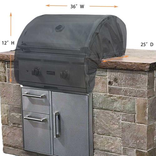 Shield Covers Gold Series Premium Grill Cover for Built In Grills   Fits 32 Inch up to 36 Inch Wide Grills