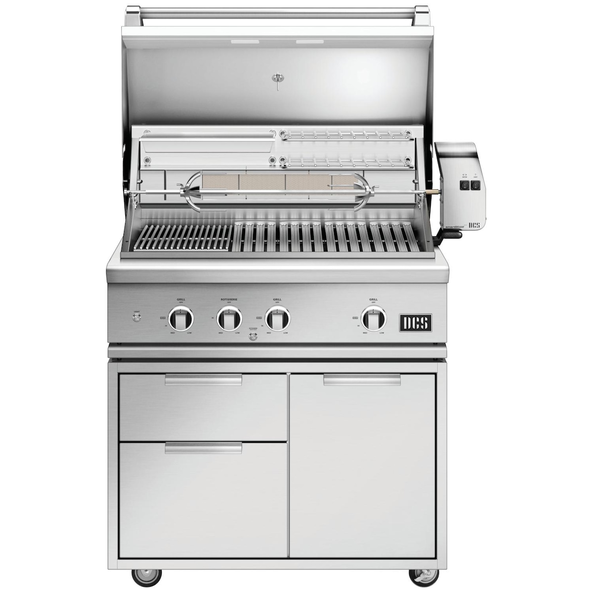 DCS 36 Inch Series 9 Freestanding Propane Gas Grill with Rotisserie