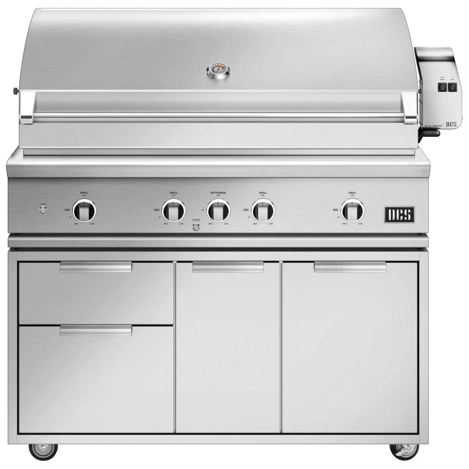 DCS 48 Inch Series 7 Freestanding Propane Gas Grill with Rotisserie