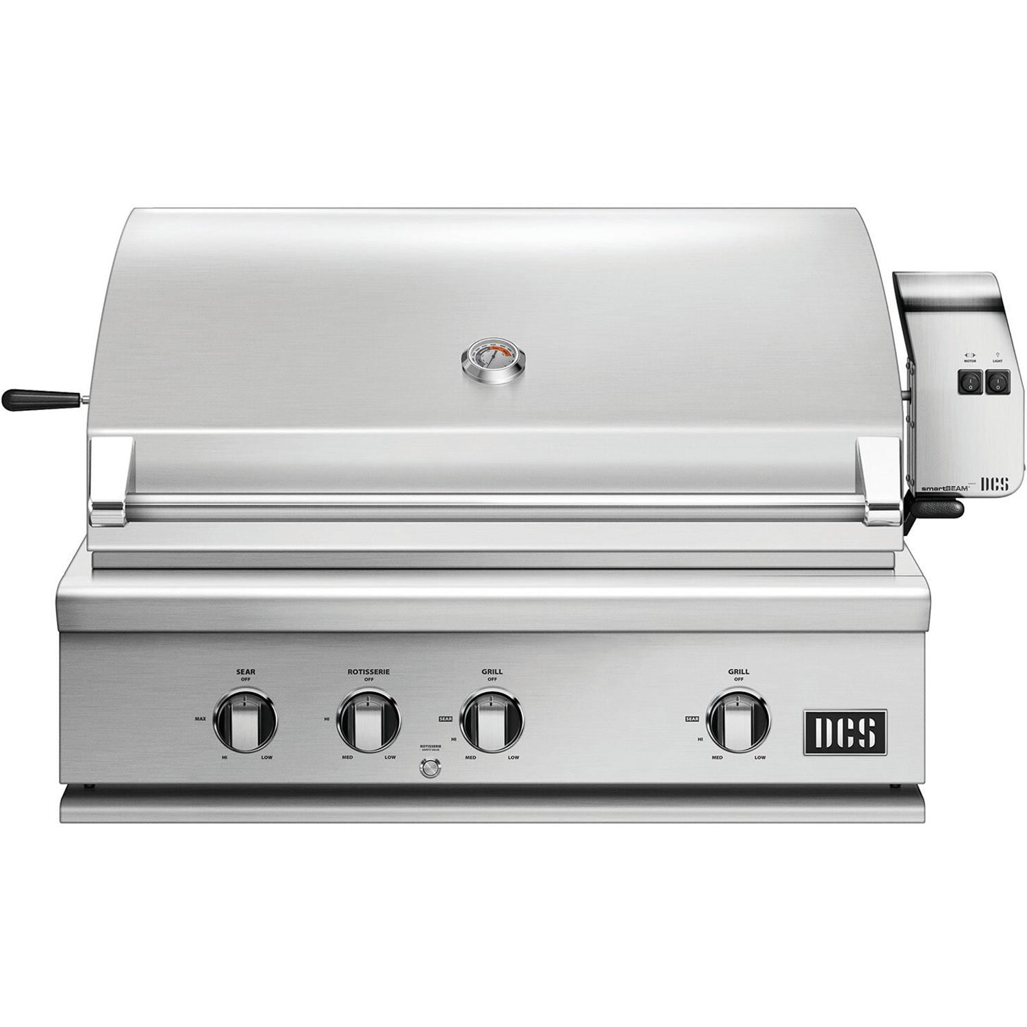 DCS 36 Inch Series 7 Built In Propane Gas Grill with Rotisserie  and  Infrared Burner
