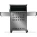 Napoleon Prestige 500 Propane Gas Grill with Infrared Side Burner and Infrared Rear Burner  and  Rotisserie Kit   Stainless Steel