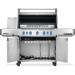 Napoleon Prestige 665 Propane Gas Grill with Infrared Side Burner and Infrared Rear Burner  and  Rotisserie Kit   Stainless Steel