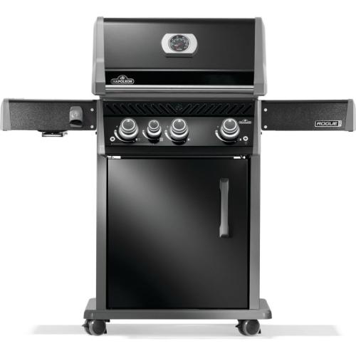 Napoleon Rogue PRO 425 Natural Gas Grill with Infrared Side Burner   Black