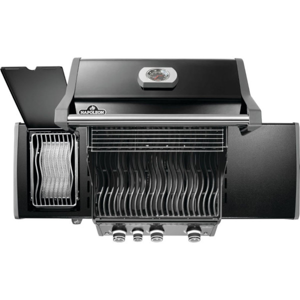 Napoleon Rogue PRO 425 Natural Gas Grill with Infrared Side Burner   Black