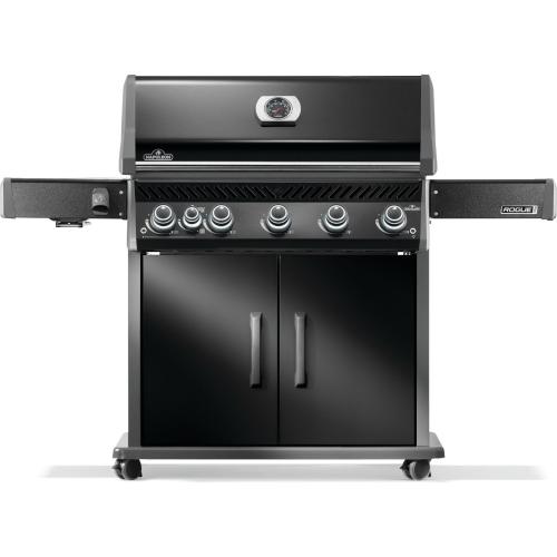 Napoleon Rogue PRO 625 Natural Gas Grill with Infrared Side Burner   Black
