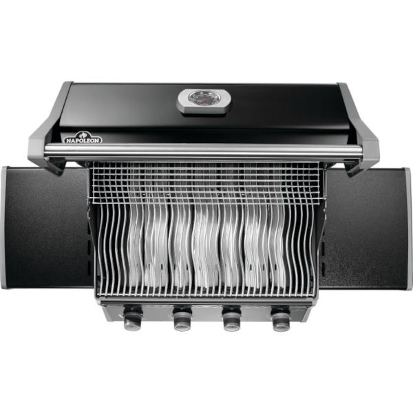 Napoleon Rogue 525 Propane Gas Grill with Stainless Steel Cooking Grids   Black