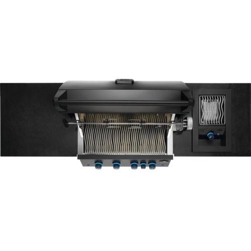 Napoleon Oasis 300 Outdoor Kitchen Island Bundle with Phantom Built In 700 Series 32 Inch Natural Gas Grill with Infrared Rear Burner   Matte Black