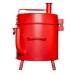 Gateway Drum Smokers 15 Gallon Go2 Charcoal BBQ Smoker  and  Grill   Matte Red