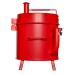 Gateway Drum Smokers 15 Gallon Go2 Charcoal BBQ Smoker  and  Grill   Matte Red