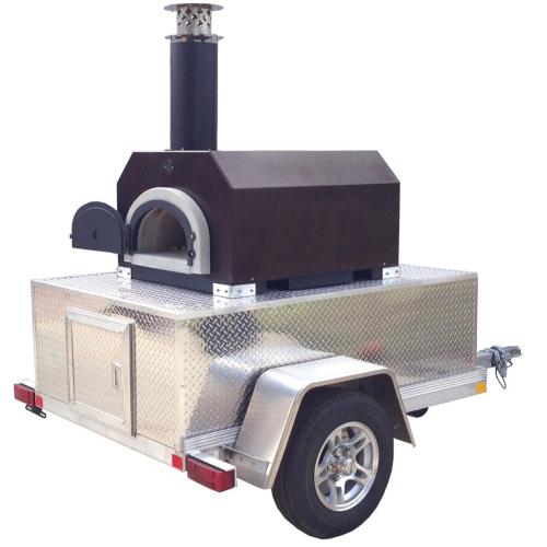 Chicago Brick Oven CBO 750 Tailgater Wood Fired Pizza Oven Trailer   Copper Vein