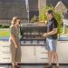 Blackstone 12 Foot L Shaped Outdoor Kitchen Island with 36 Inch Built In Flat Top Propane Gas Griddle