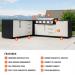 Blackstone 12 Foot L Shaped Outdoor Kitchen Island with 36 Inch Built In Flat Top Propane Gas Griddle