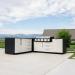 Blackstone 12 Foot L Shaped Outdoor Kitchen Island with 36 Inch Built In Flat Top Propane Gas Griddle