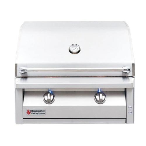 American Renaissance Grill by RCS 30 Inch 2 Burner Built In Natural Gas Grill