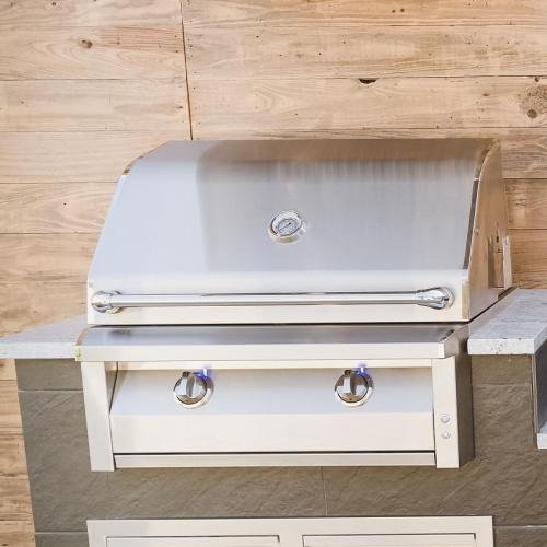 American Renaissance Grill by RCS 30 Inch 2 Burner Built In Propane Gas Grill