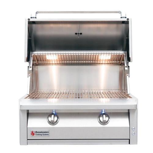 American Renaissance Grill by RCS 30 Inch 2 Burner Built In Propane Gas Grill