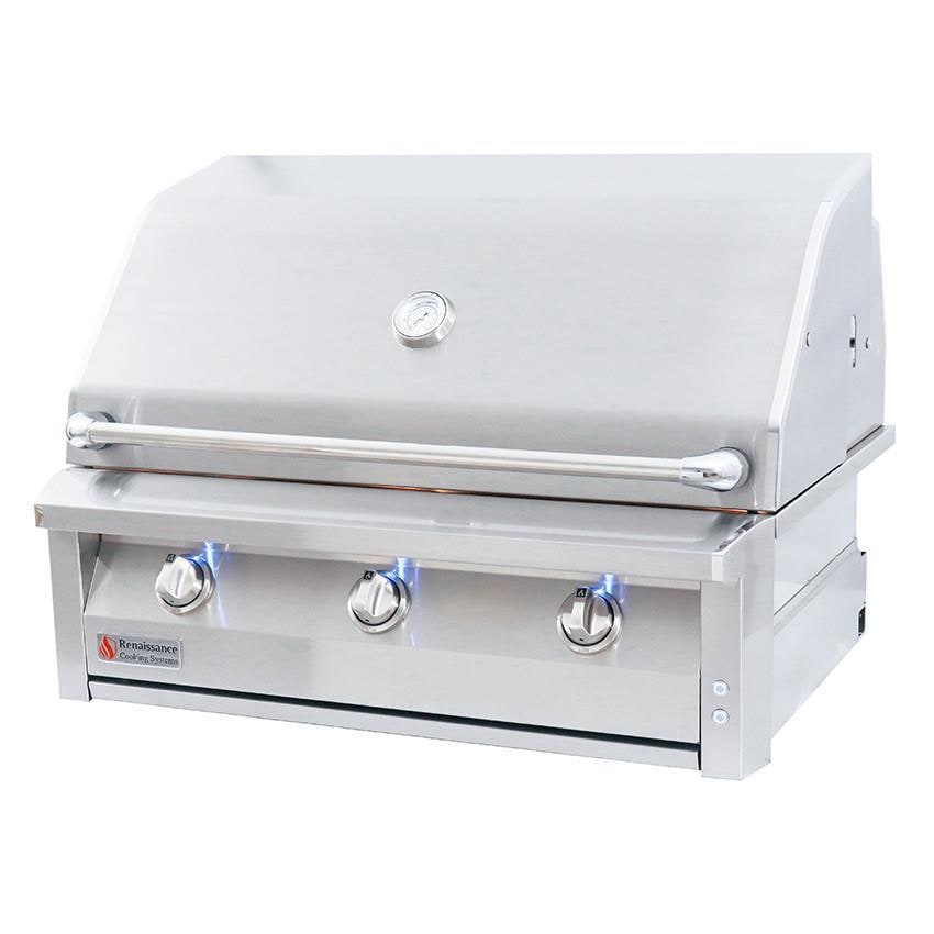 American Renaissance Grill by RCS 36 Inch 3 Burner Built In Natural Gas Grill