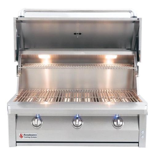 American Renaissance Grill by RCS 36 Inch 3 Burner Built In Natural Gas Grill