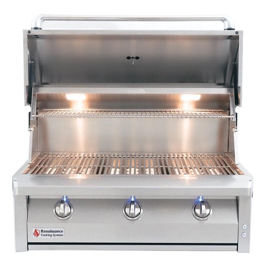 American Renaissance Grill by RCS 36 Inch 3 Burner Built In Natural Gas Grill