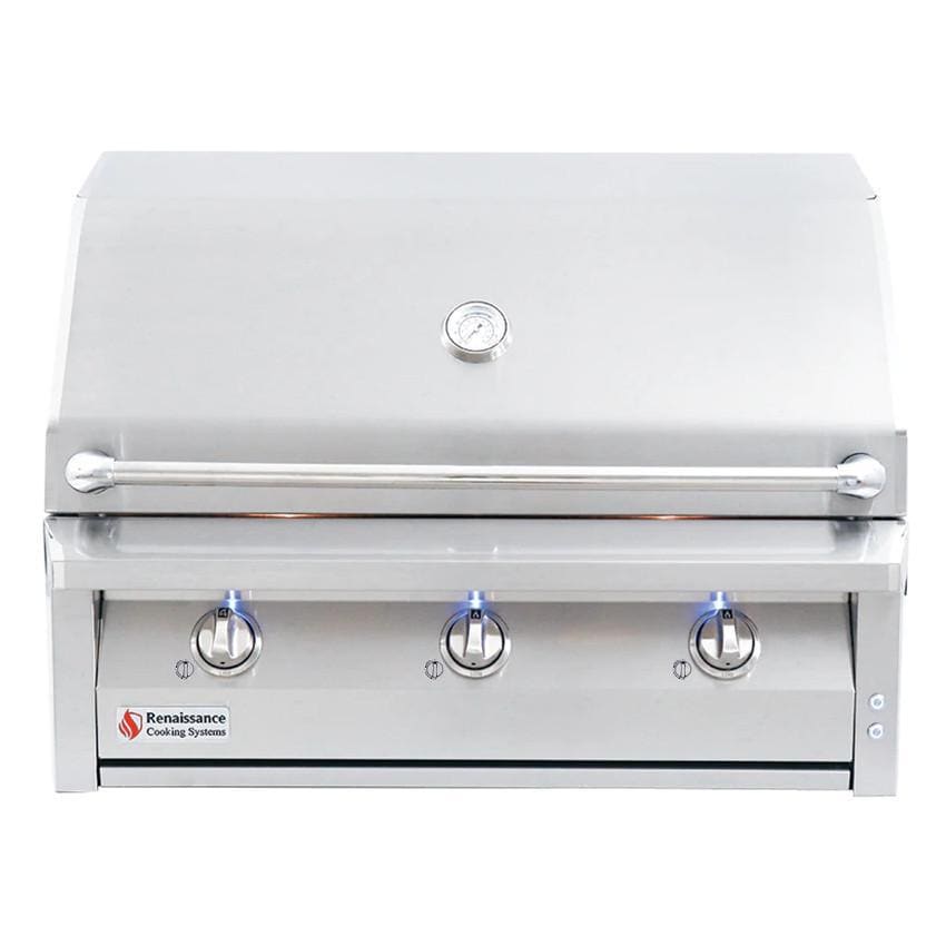 American Renaissance Grill by RCS 36 Inch 3 Burner Built In Natural Gas Grill
