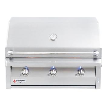 American Renaissance Grill by RCS 36 Inch 3 Burner Built In Gas Grill350