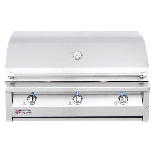 American Renaissance Grill by RCS 42 Inch 3 Burner Built In Natural Gas Grill