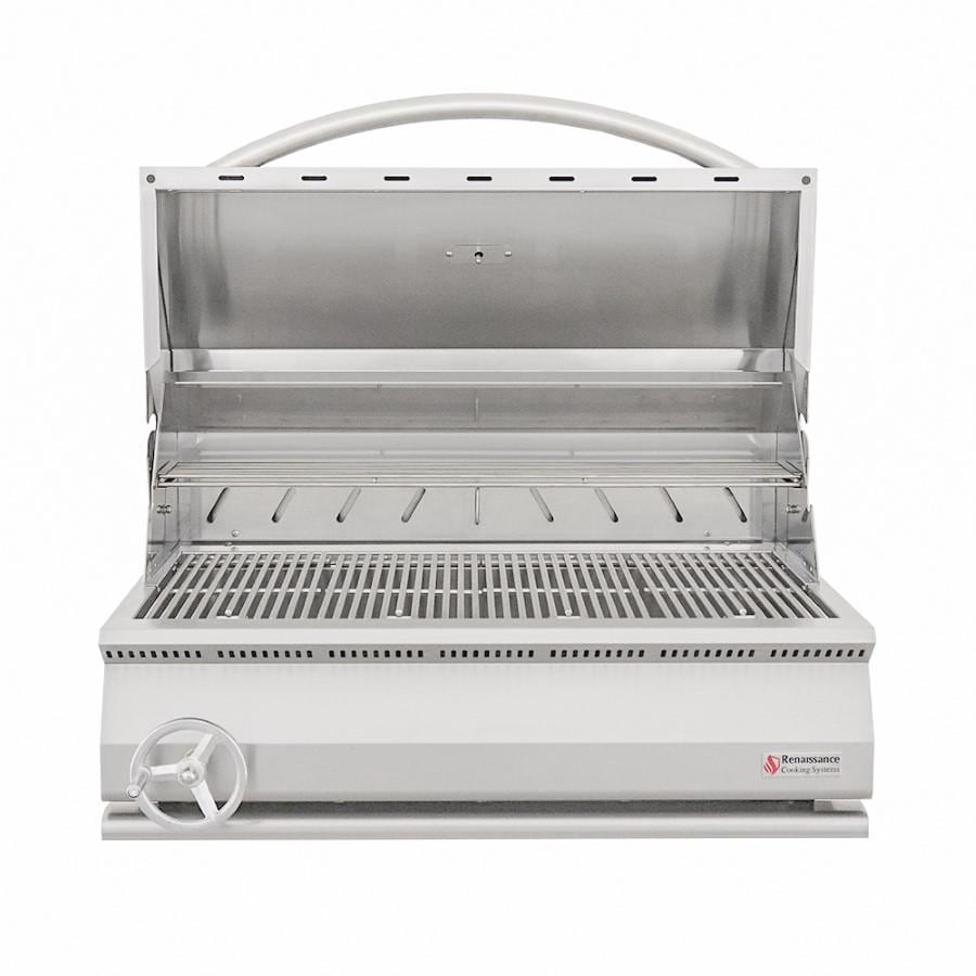 RCS Premier Built In Stainless Steel 32 Inch Charcoal Grill