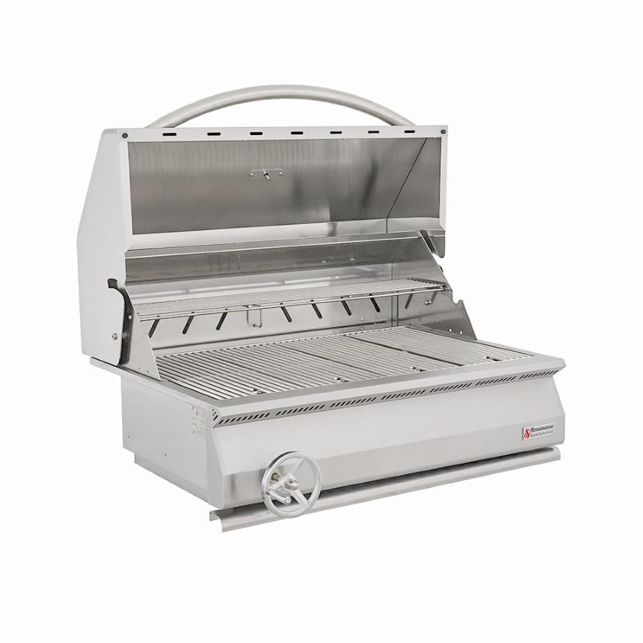 RCS Premier Built In Stainless Steel 32 Inch Charcoal Grill