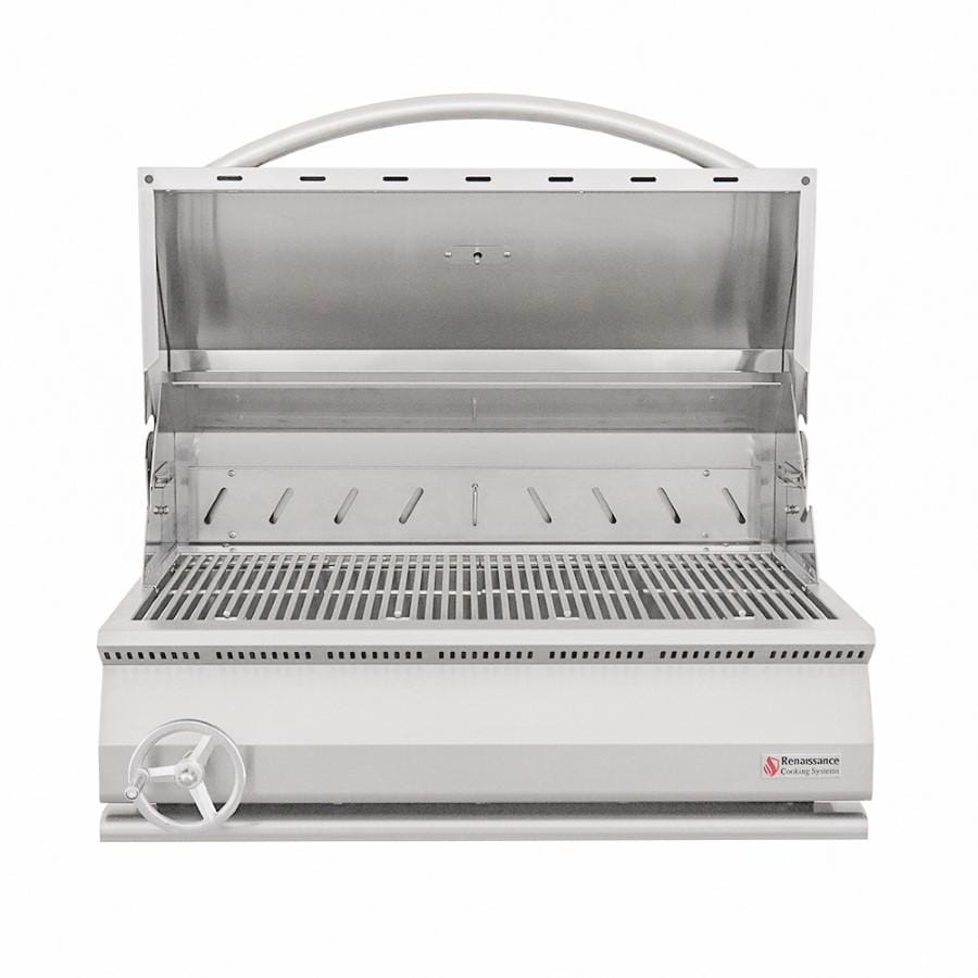 RCS Premier Built In Stainless Steel 32 Inch Charcoal Grill