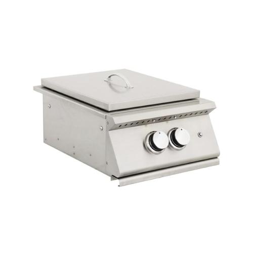 RCS Premier Pro 60000 BTU Stainless Steel Natural Gas Power Burner with LED Lighting  and  Stainless Steel Lid