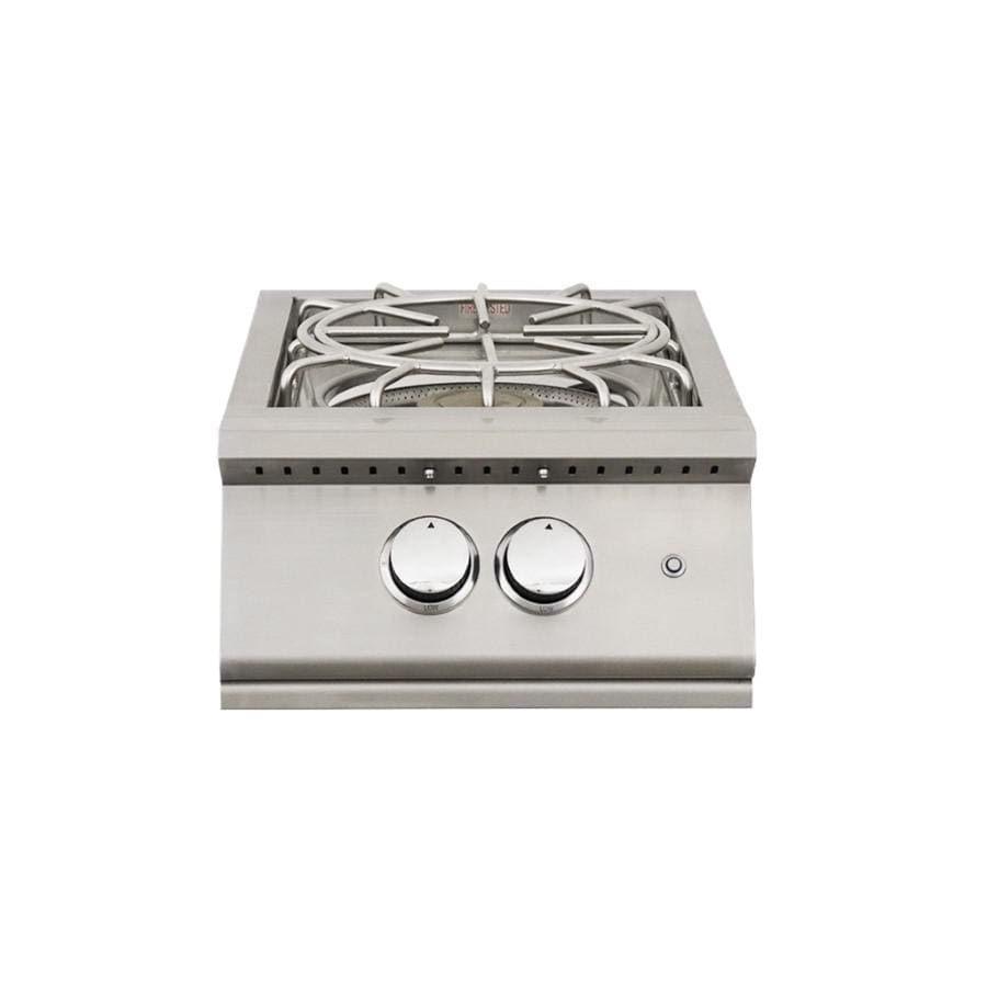 RCS Premier Pro 60000 BTU Stainless Steel Natural Gas Power Burner with LED Lighting  and  Stainless Steel Lid