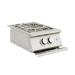 RCS Premier Pro 60000 BTU Stainless Steel Propane Gas Power Burner with LED Lighting  and  Stainless Steel Lid
