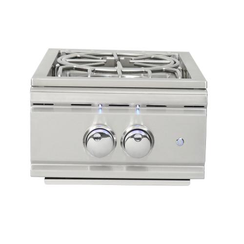 RCS Cutlass Pro Series 60000 BTU Built In Propane Gas Power Burner with Stainless Steel Lid