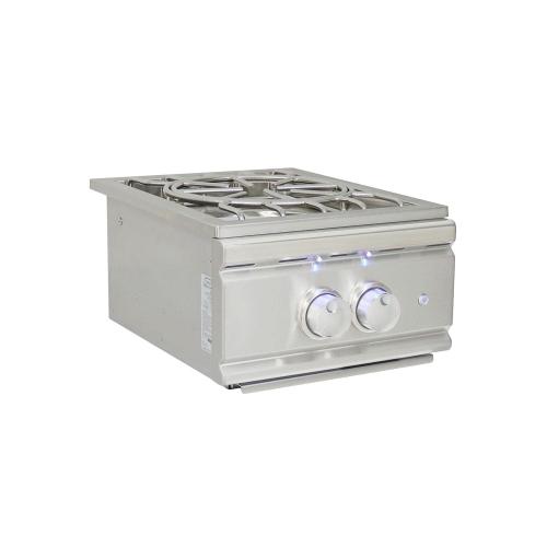 RCS Cutlass Pro Series 60000 BTU Built In Propane Gas Power Burner with Stainless Steel Lid