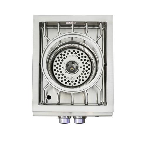 RCS Cutlass Pro Series 60000 BTU Built In Propane Gas Power Burner with Stainless Steel Lid