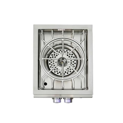 RCS Cutlass Pro Series 60000 BTU Built In Propane Gas Power Burner with Stainless Steel Lid