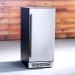 RCS Stainless Nugget Ice Maker   26 lb Storage Capacity